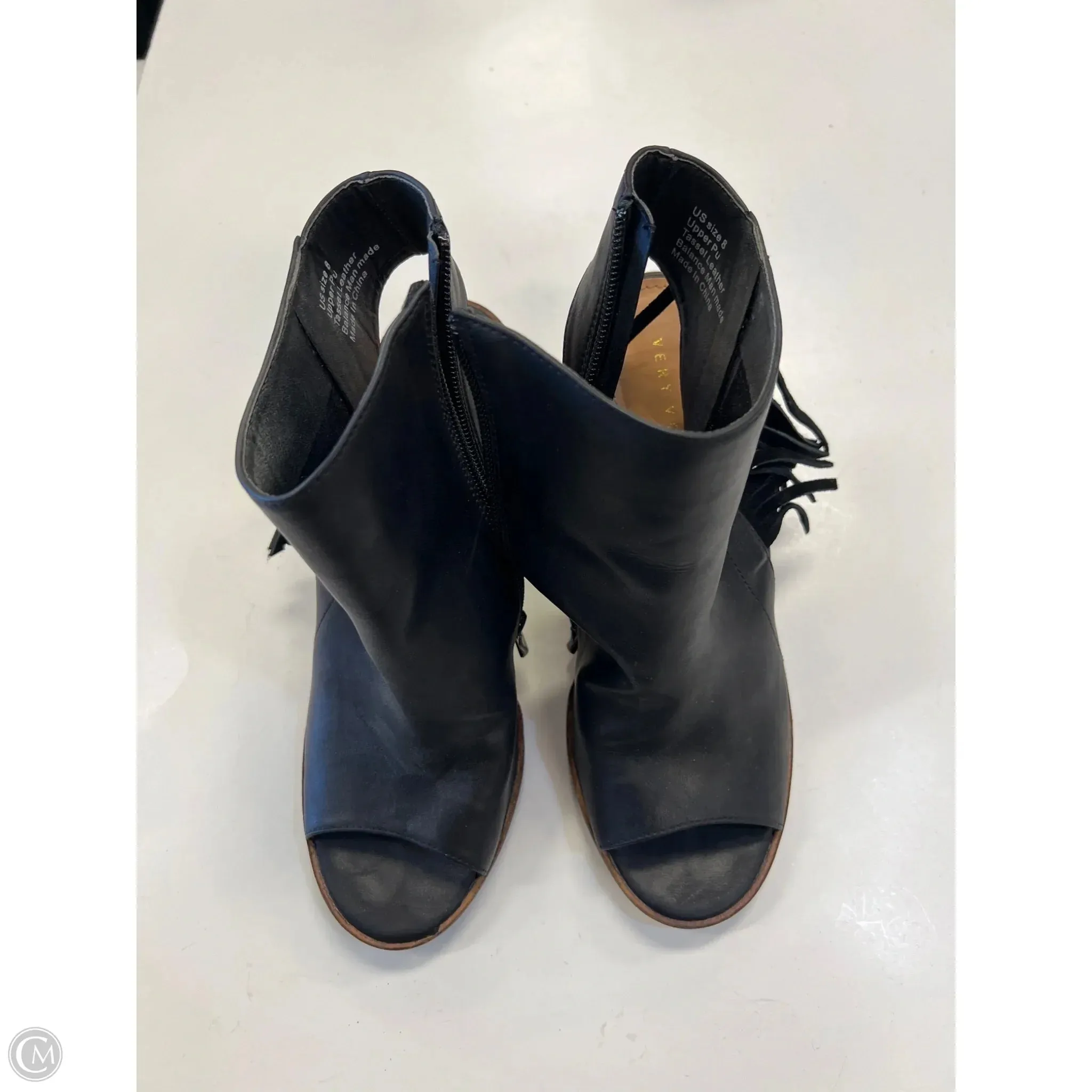 Shoes Heels Block By Very Volatile In Black, Size: 8 Contoured Footbed Moisture wicking