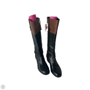 Boots Knee Flats By Bandolino In Black & Brown, Size: 7.5 All Purpose