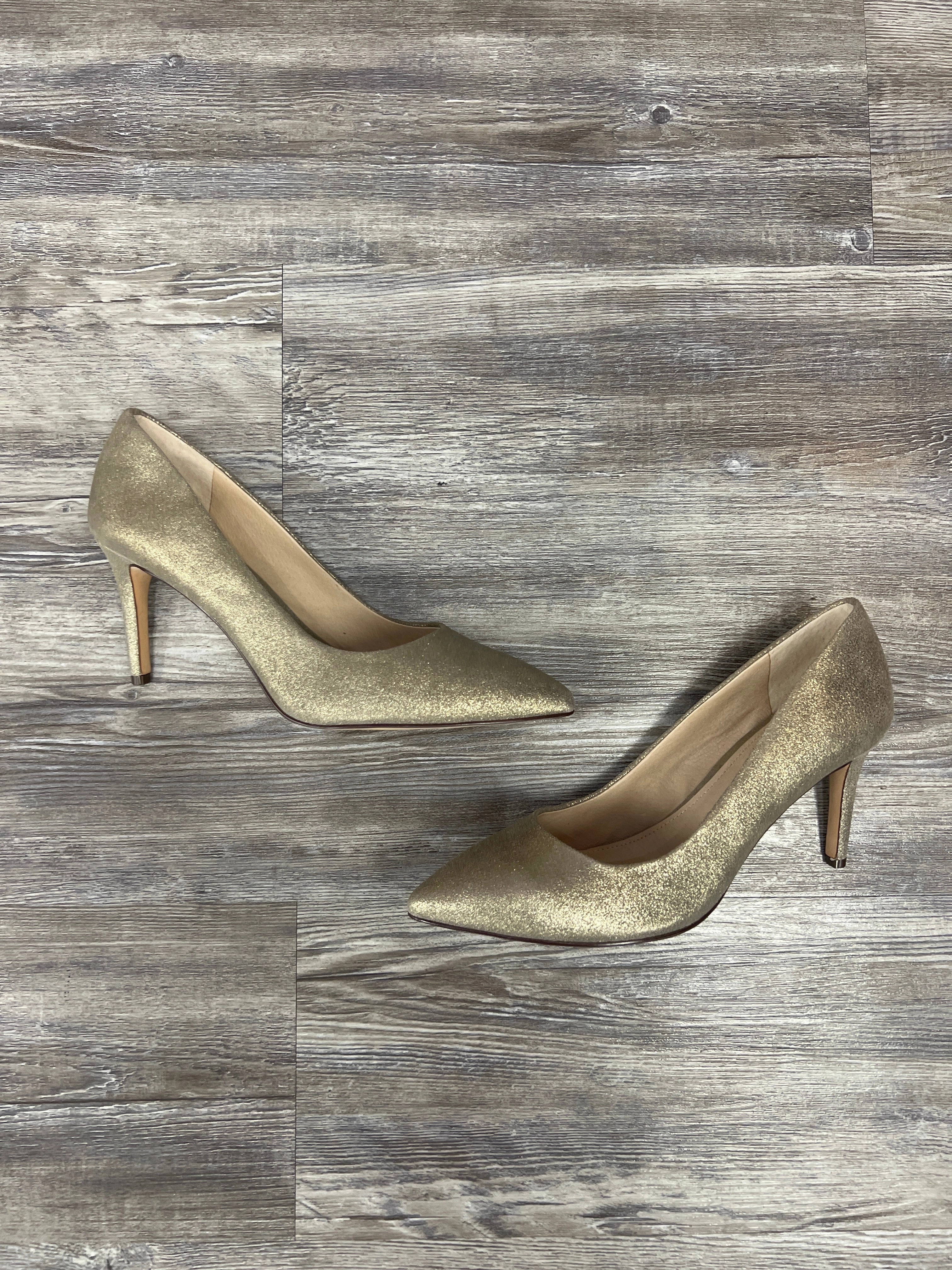 Stylish High Heels Shoes Heels Stiletto By Louise Et Cie In Gold, Size: 9