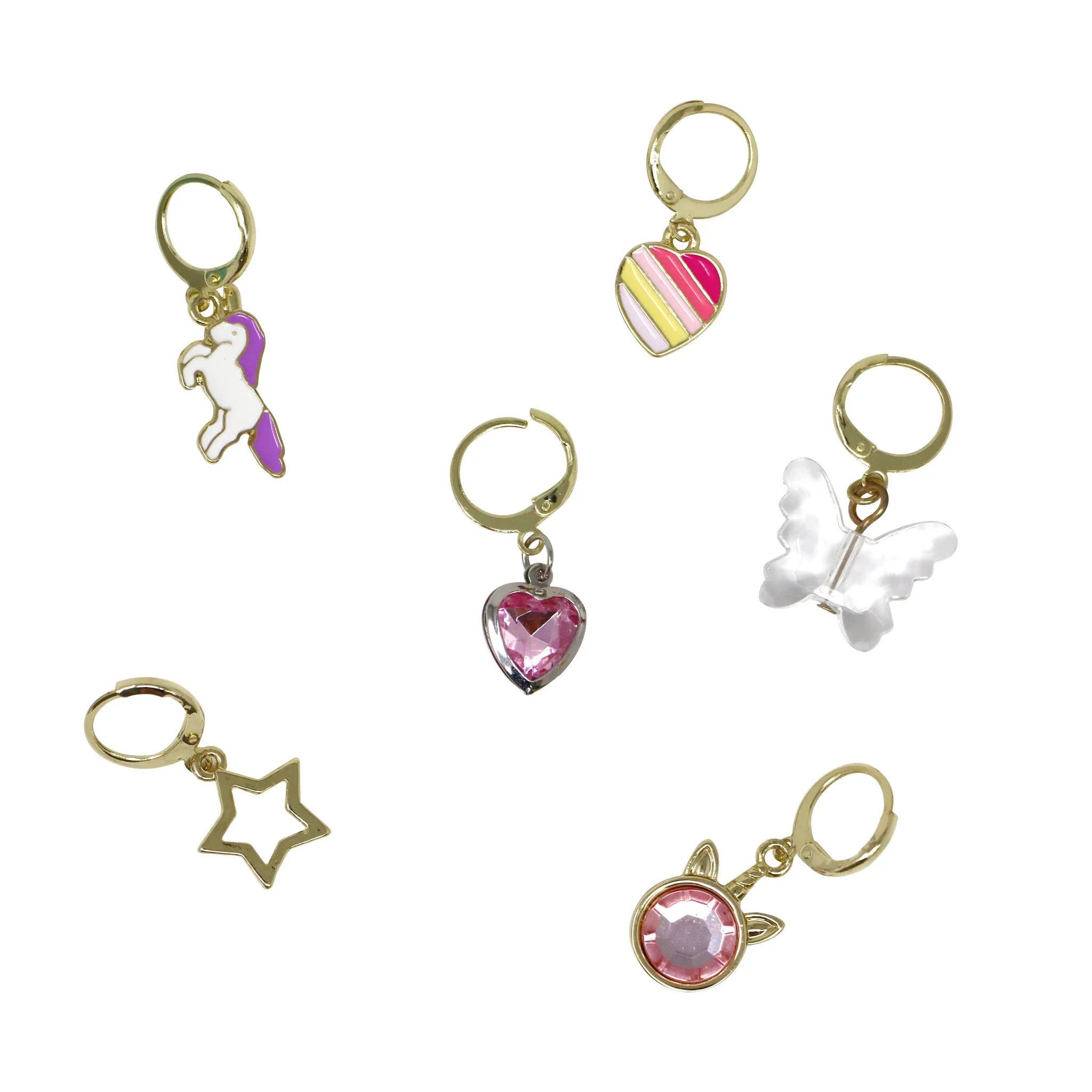 Magical Unicorn 6-pack Shoelace Charm Set