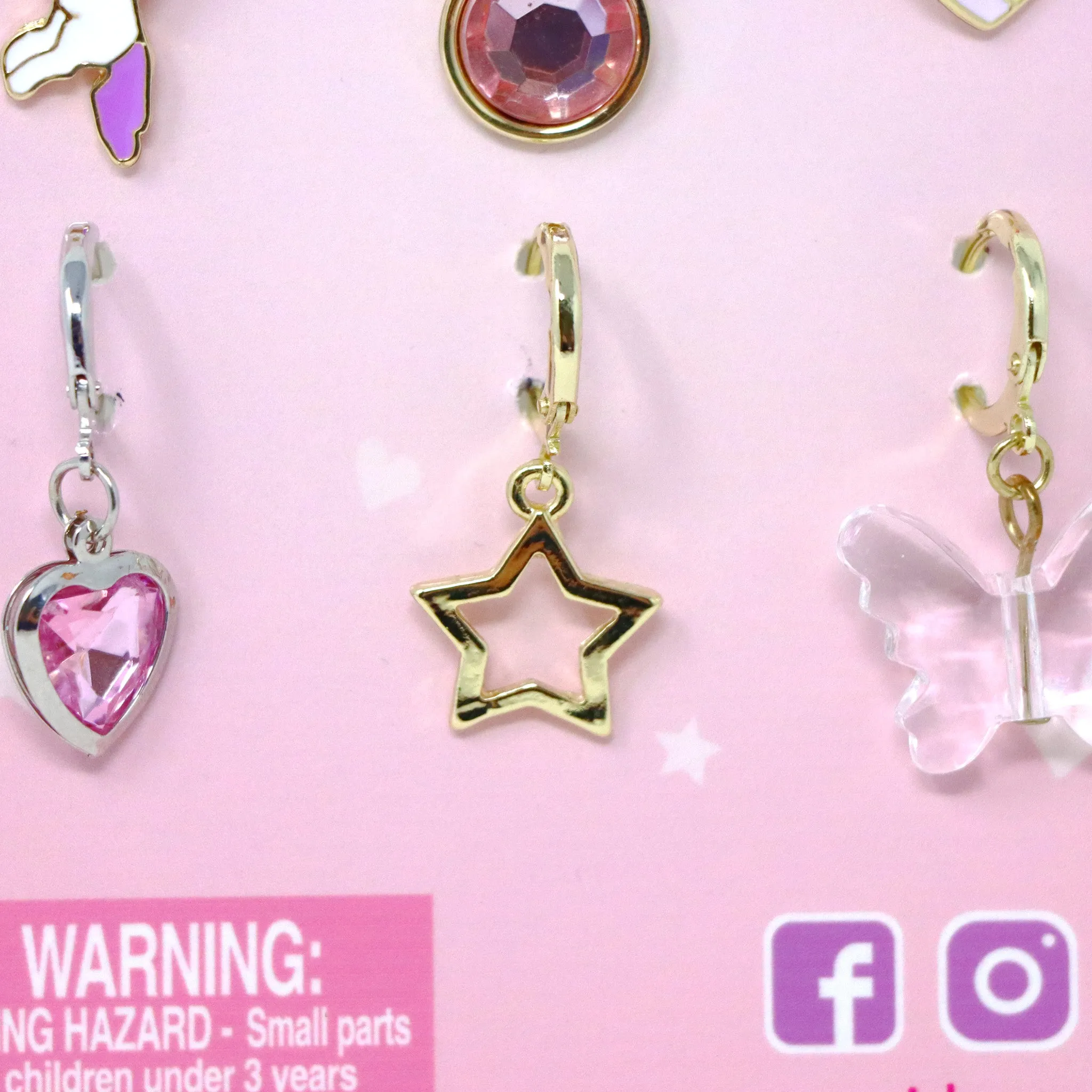 Magical Unicorn 6-pack Shoelace Charm Set