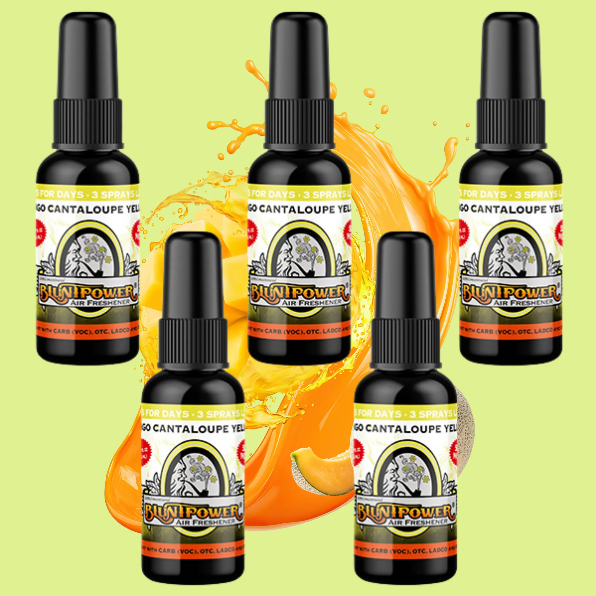 Mango Cantaloupe Yellow Air Freshener Bundle (5 Pack)