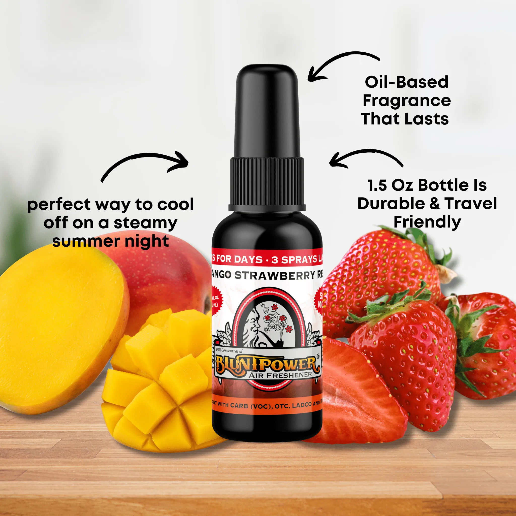 Mango Strawberry Red Air Freshener Spray