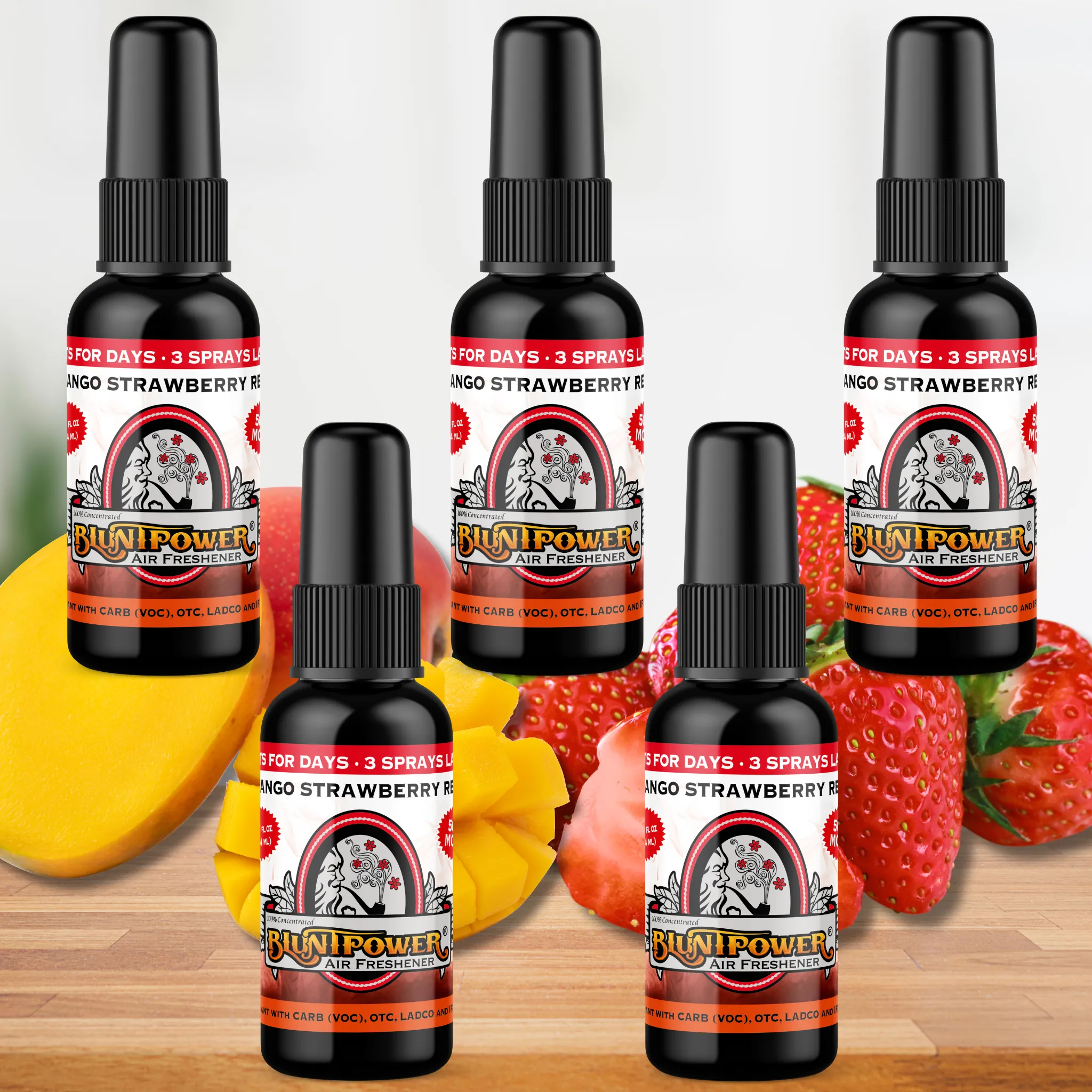 Mango Strawberry Red Air Freshener Spray