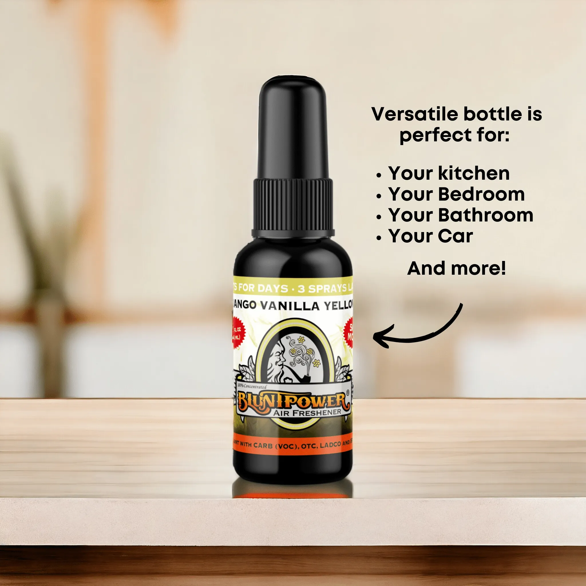 Mango Vanilla Yellow Air Freshener Spray
