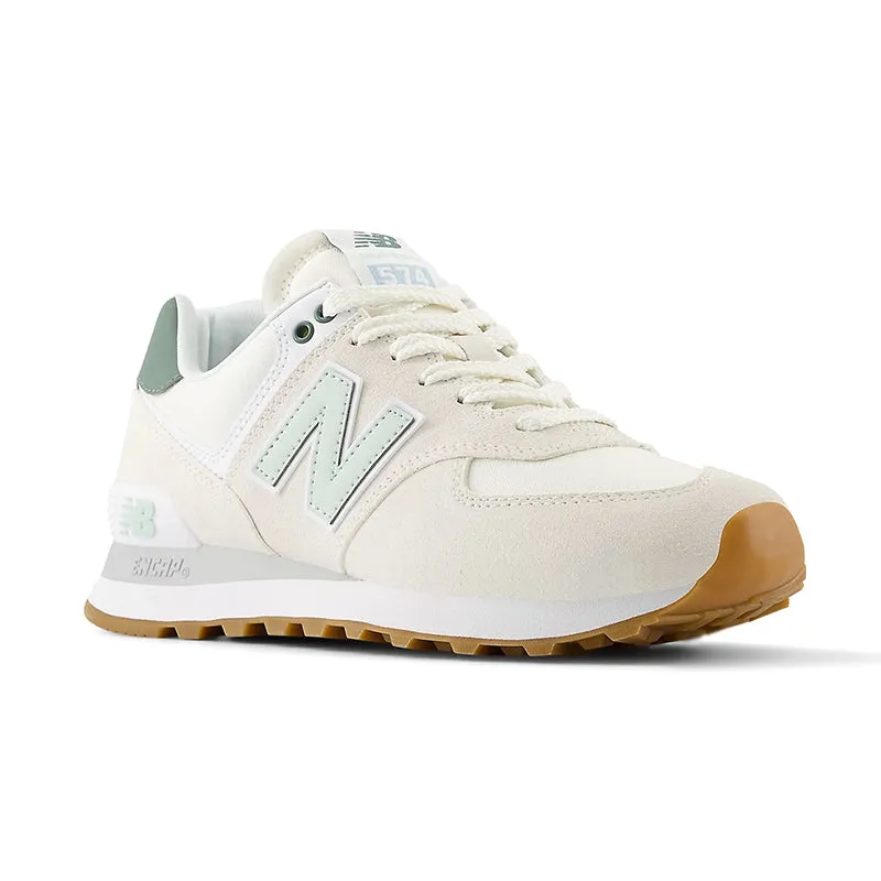 Women's 574 Sea Salt/New Spruce Structured grip