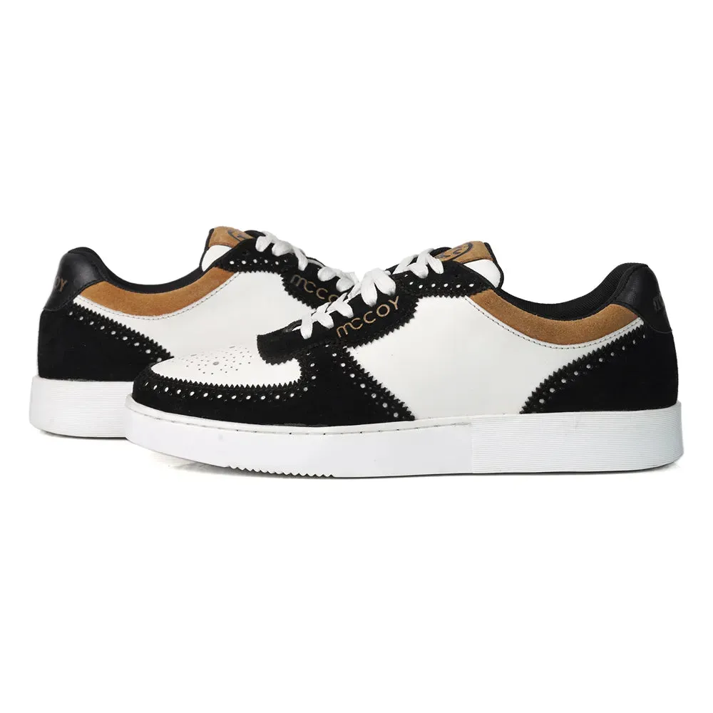Mccoy Luka suede Men's Sneakers Black & White