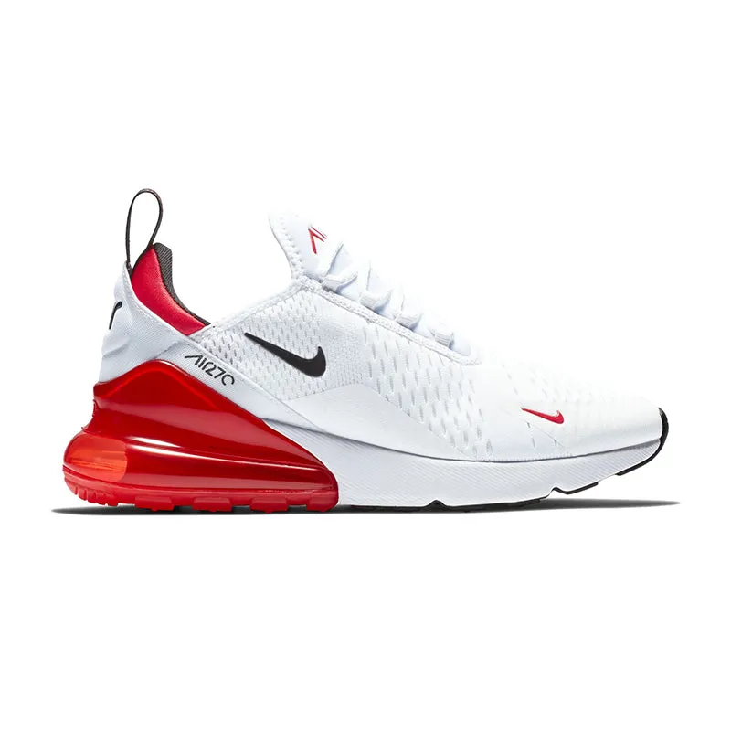 Men's Air Max 270 White/Black/Red impact - resistant running shoes Dual   Density Midsole
