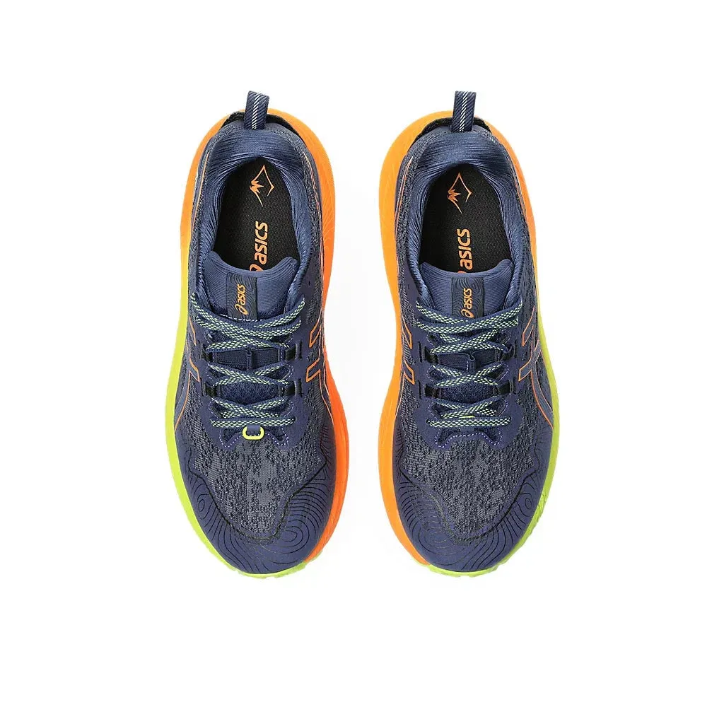 Reinforced Eyelets Men's Asics Trabuco Max 2 Deep ocean/Brigth Orange