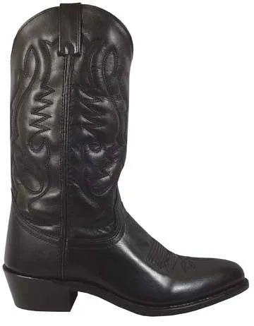 Men's Black Western Round Toe By Smoky Mountain 4032