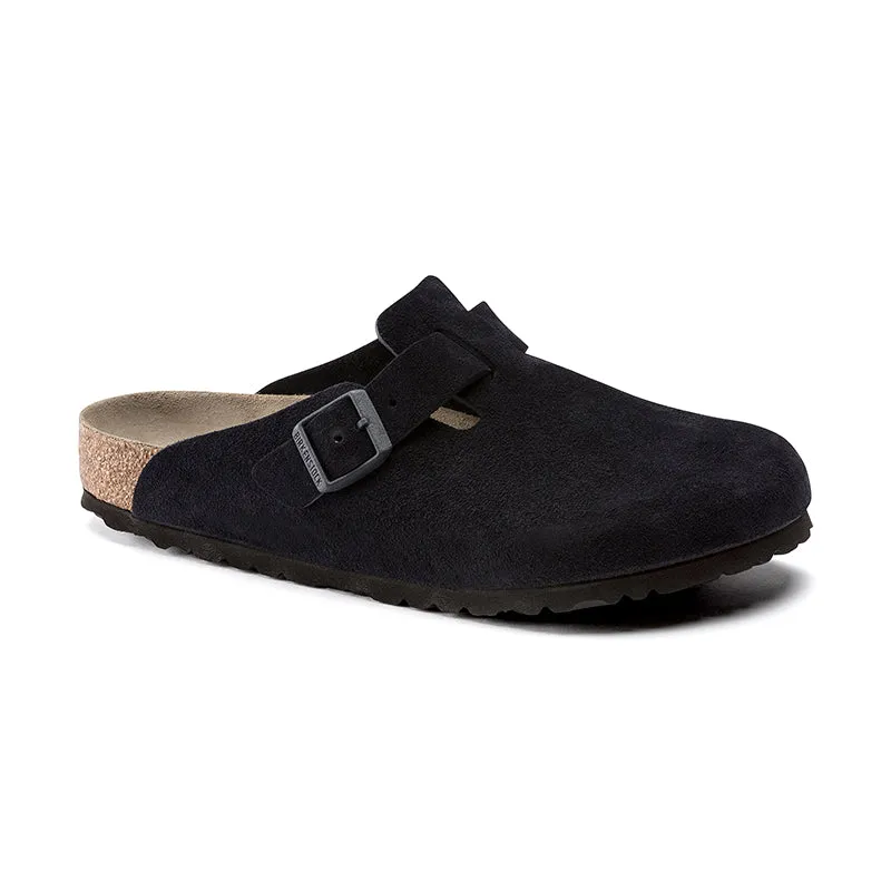 Comfy Fit Chill Mode Shoes Men's Boston Soft Footbed Midnight Suede