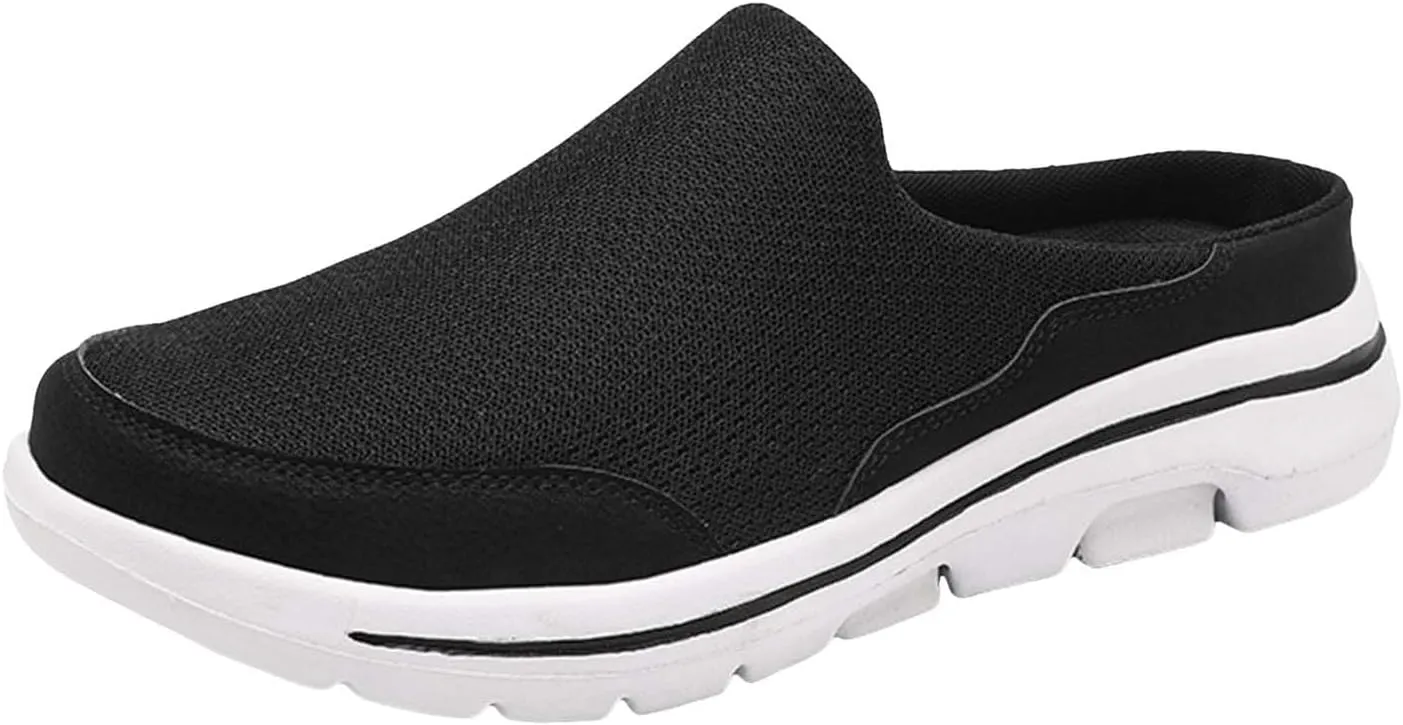 Men's Breathable Barefoot Shoes Soft Flat Soled Slip On Mesh Shoes Heelless Walking Shoes Business Walking Men