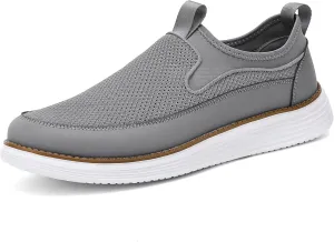 Men's Casual Dress Slip on Sneakers Oxfords Business Mesh Breathable Walking Shoes Tennis Comfortable