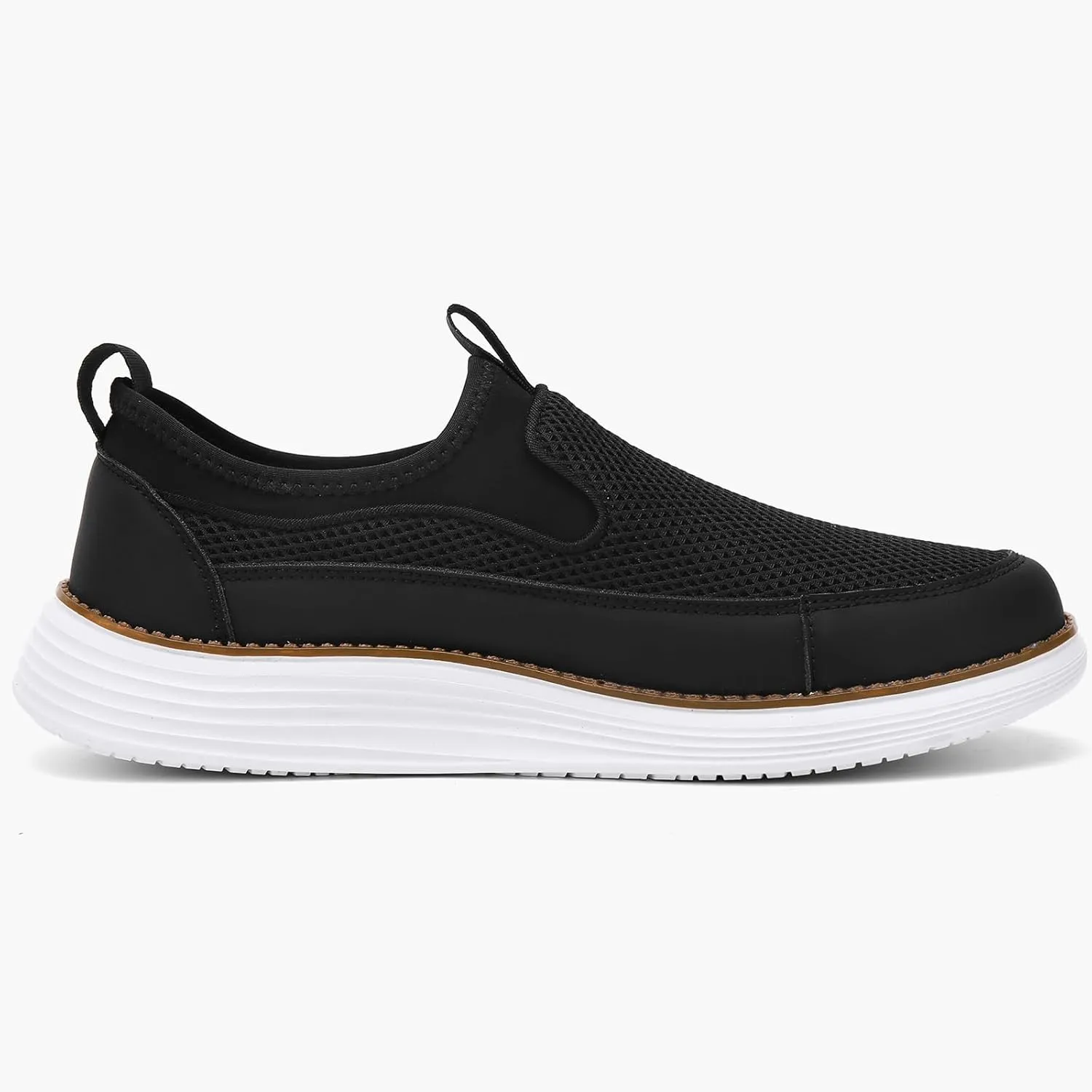 Men's Casual Dress Slip on Sneakers Oxfords Business Mesh Breathable Walking Shoes Tennis Comfortable
