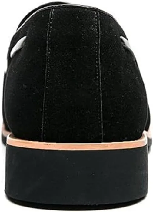 Men's Casual Tassel Loafers Slip On Driving Shoes Fashion Lightweight Shoes Hand-Sewn Suede Penny Loafers Shoes Business Dress Shoes for Prom Office Work