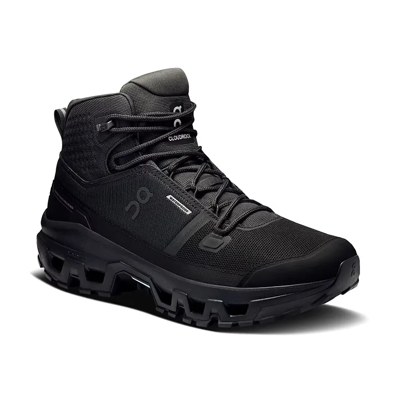 Airflow Channel System Anti Slip Men's Cloudrock Mid Waterproof Black/Black