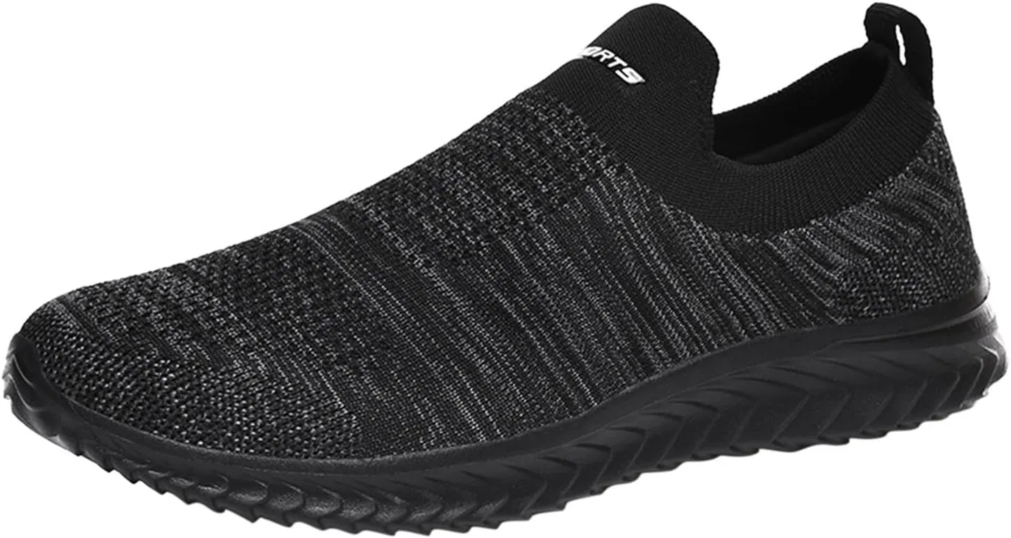 Men's Comfortable Diabetic Shoes Breathable Casual Comfortable Walking Sneaker Convenient Elderly Slip On Shoes