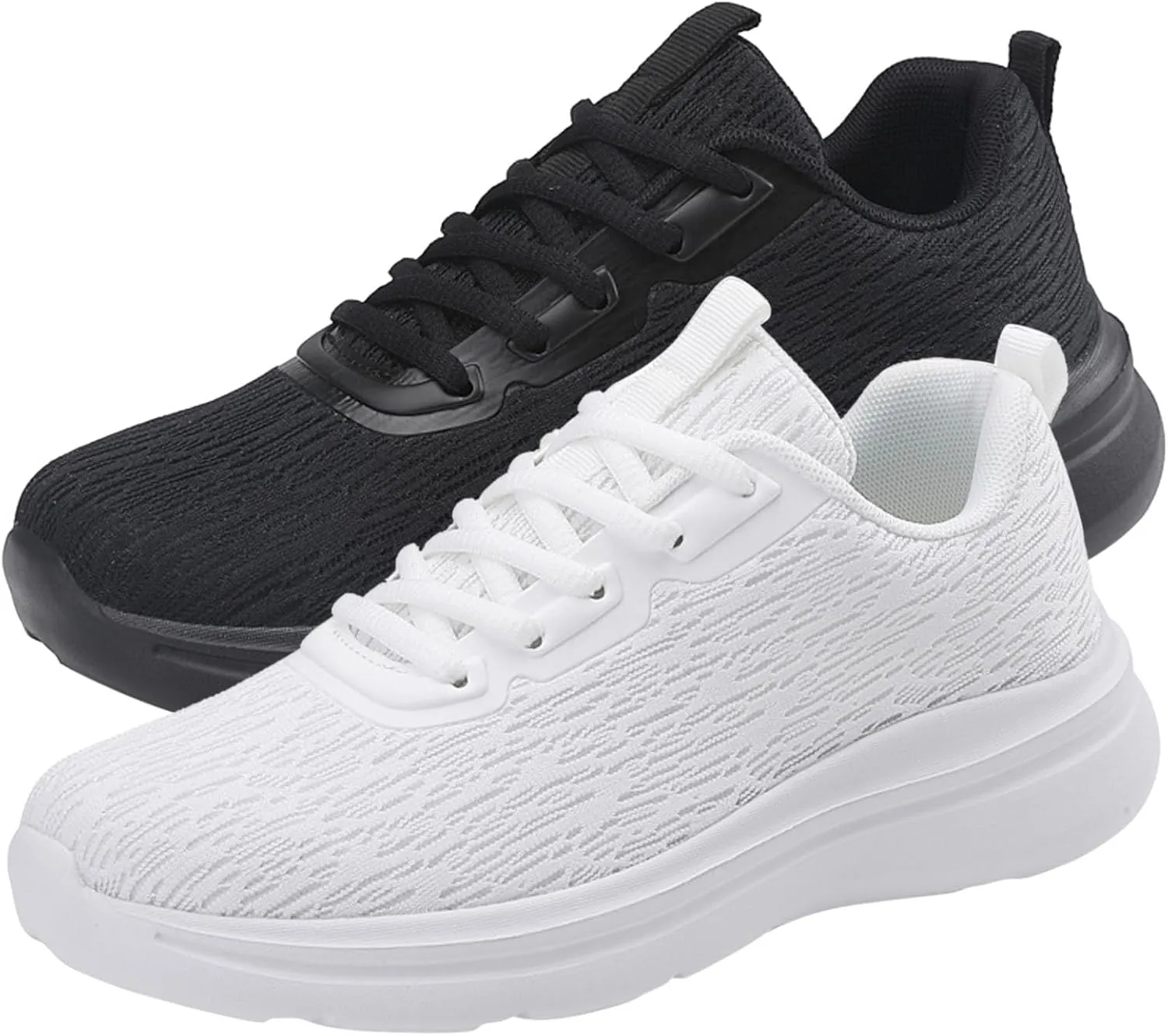 Men's Fashion Sneakers Mens Shoes Casual Lightweight Breathable Walking Shoes Gym Tennis Athletic Leather Sneakers Breathable Casual Walking White Non Slip