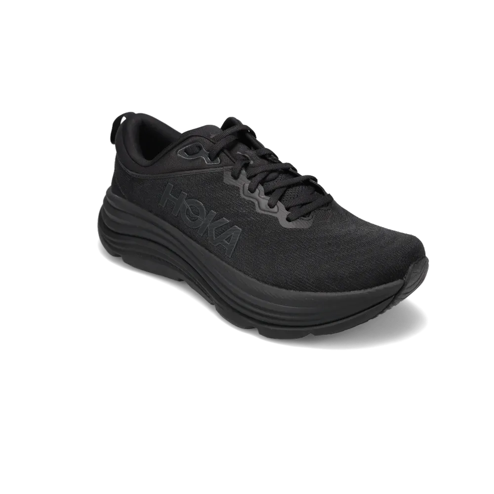 Men's Gaviota 5 Black/Black running in a lake area shoes Seamless Toe Box Design