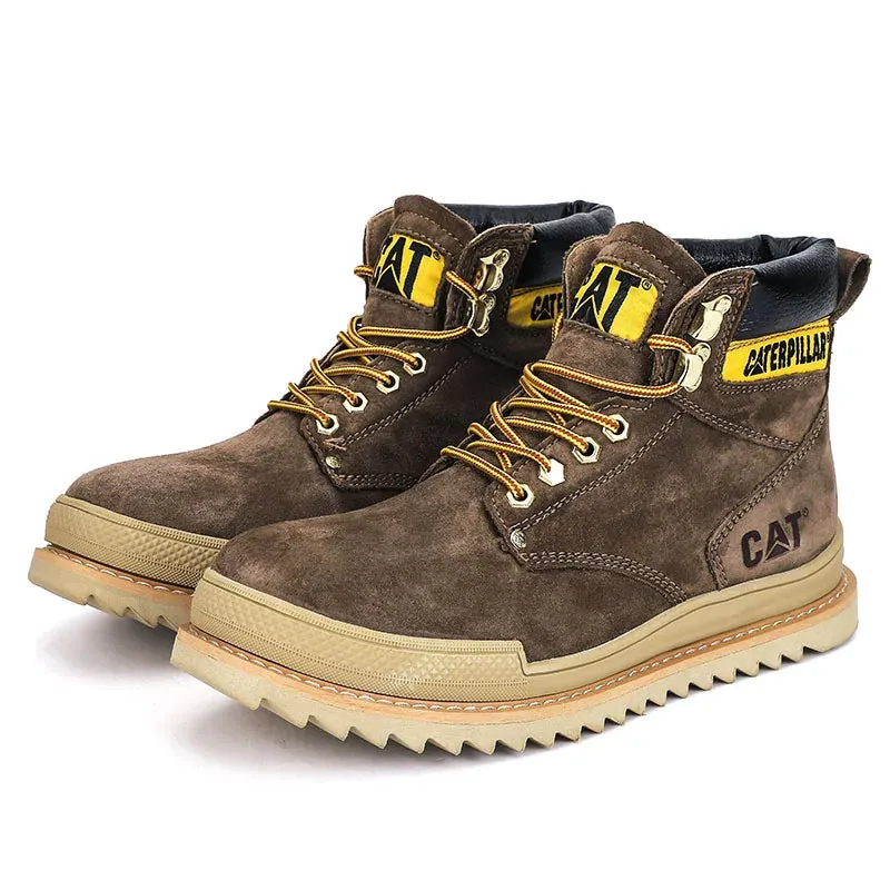 Men's Leather Martin Boots Workwear Outdoor Walking Anti Slip Work Shoes