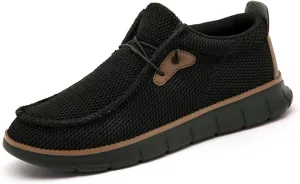 Men's Loafers Casual Slip On Casual Boat Shoes Comfort Soft Daily Flats Work Driving Walking Shoes Lightweight Breathable