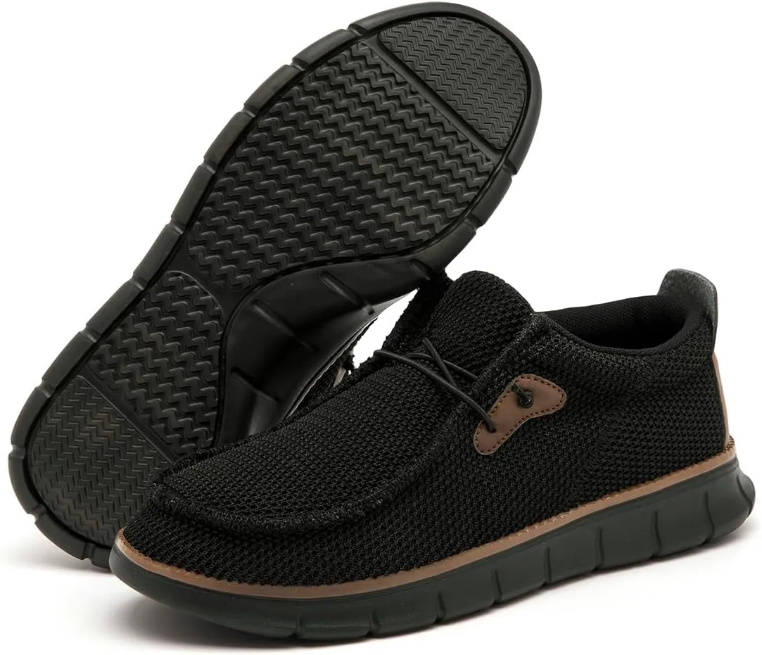 Men's Loafers Casual Slip On Casual Boat Shoes Comfort Soft Daily Flats Work Driving Walking Shoes Lightweight Breathable