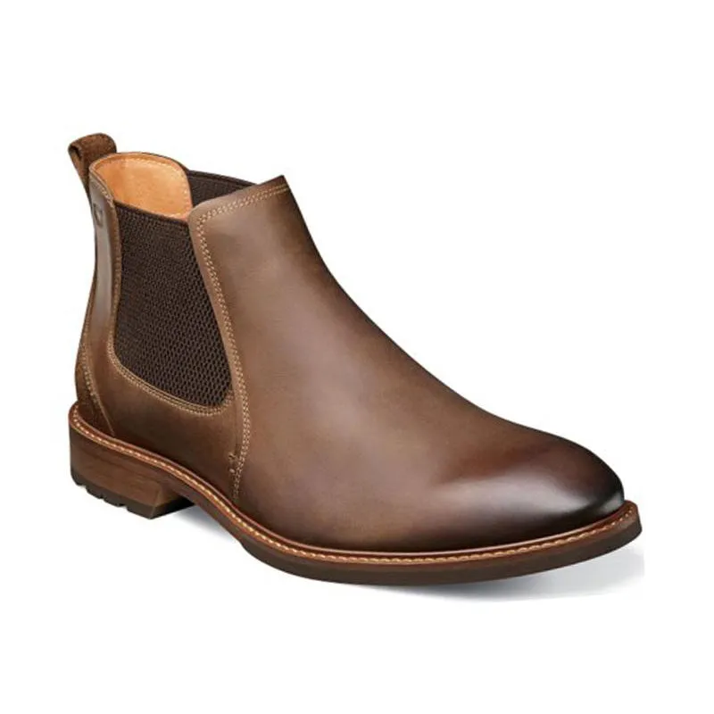Men's Lodge Plain Toe Brown Crazy Horse Weather Ready Durable Stitching
