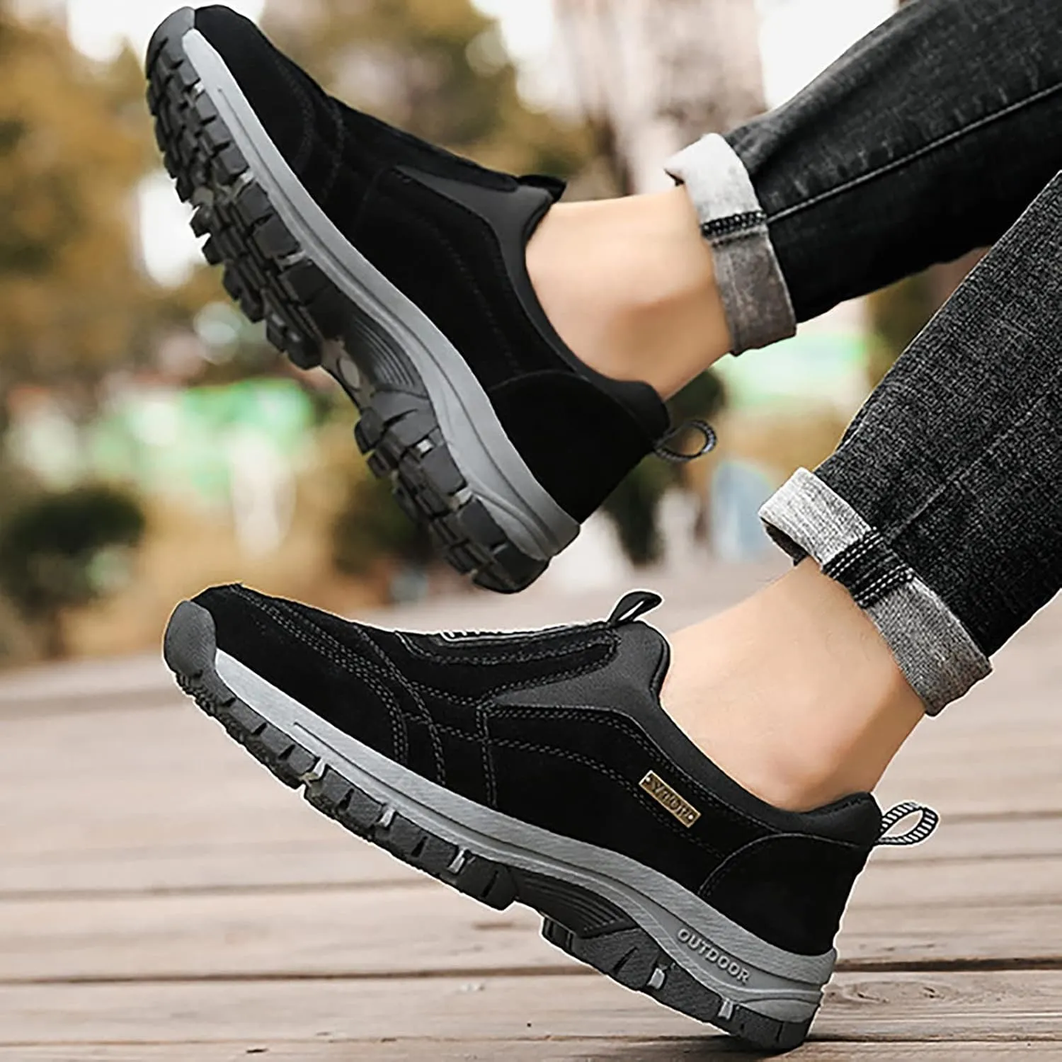 Men's Orthopedic Comfortable Slip-On Shoes Lightweight Breathable Slip on Running Shoe Comfortable Stretch Shoes