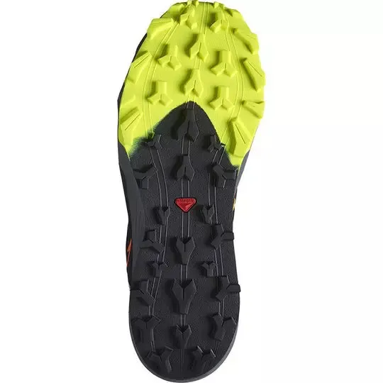 alpine running sneakers Men's Salomon Thundercross Black/Neon