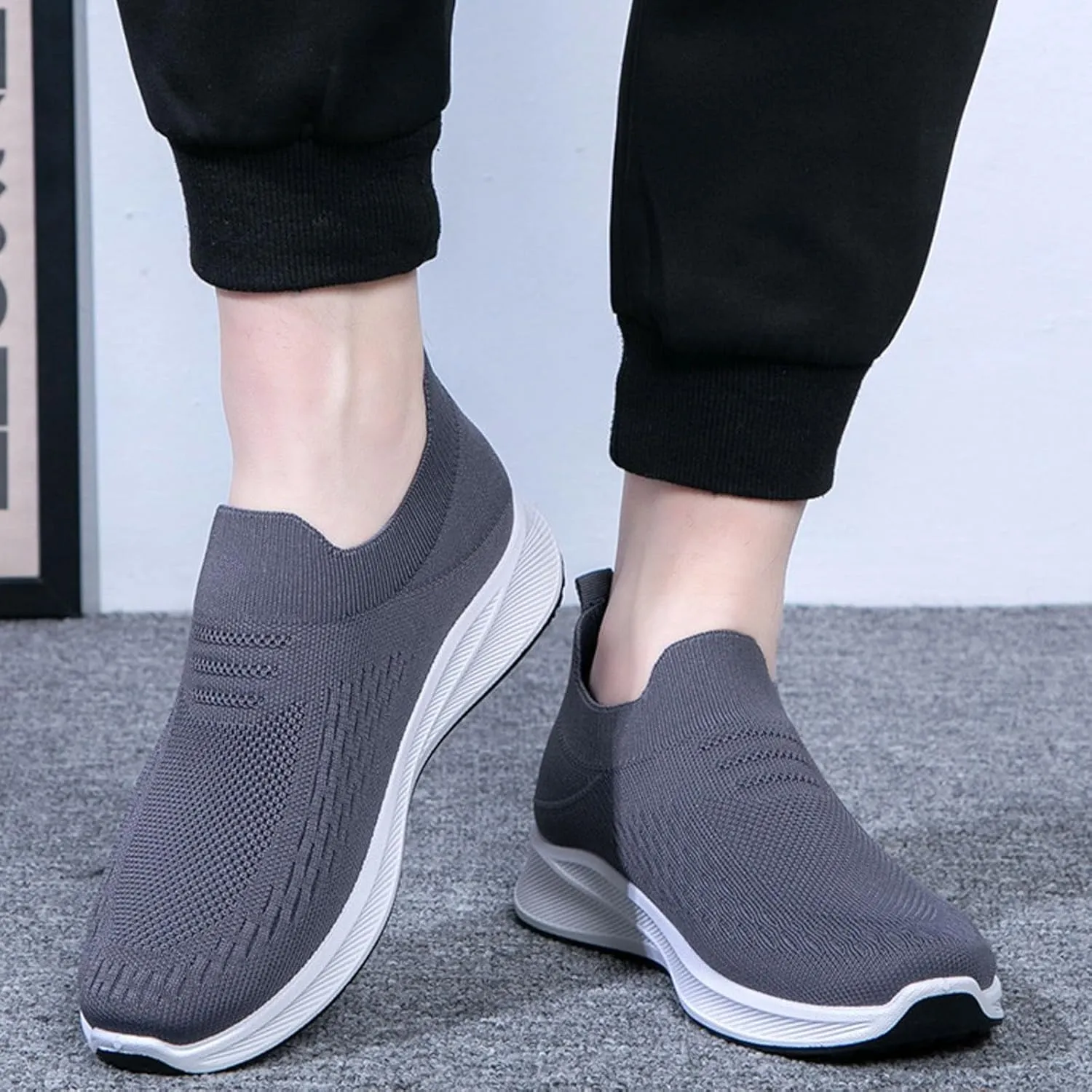 Men's Shoes Mens Slip on Shoes Sneaker for Men Walking Shoe for Men Lightweight Breathable Sneaker