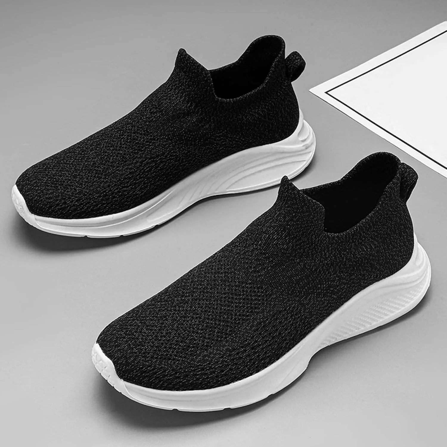 Mens Slip on Shoes Mens Tennis Shoes Shoe for Men Walking Shoe for Men Running Trail Breathable Sneaker