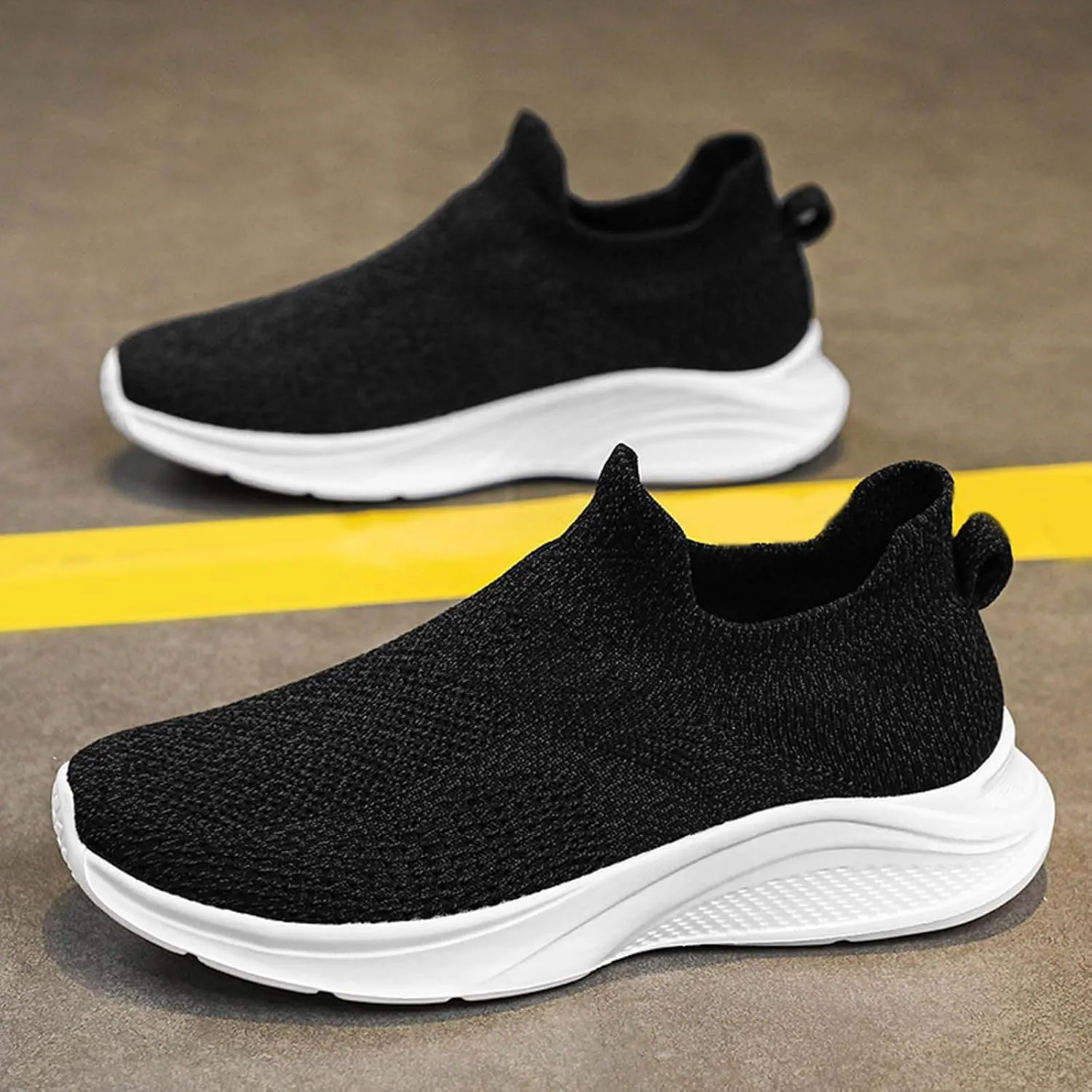 Mens Slip on Shoes Mens Tennis Shoes Shoe for Men Walking Shoe for Men Running Trail Breathable Sneaker