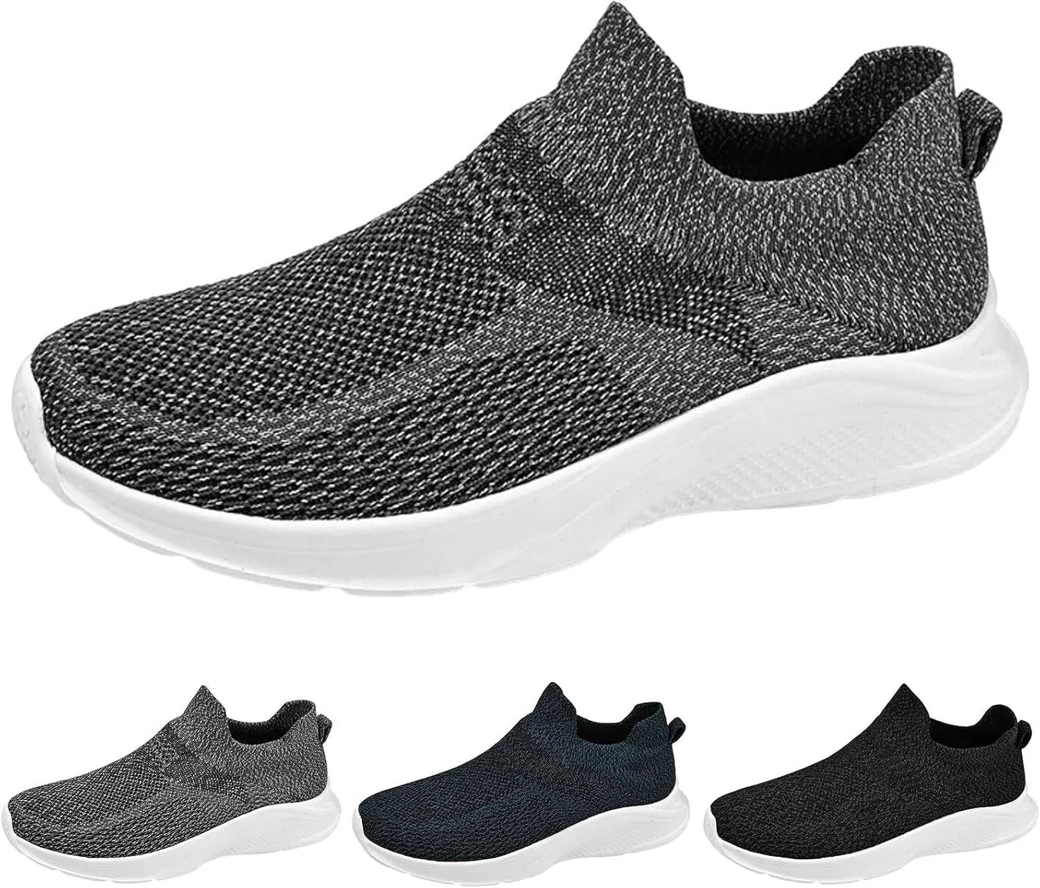 Mens Slip on Shoes Mens Tennis Shoes Shoe for Men Walking Shoe for Men Running Trail Breathable Sneaker