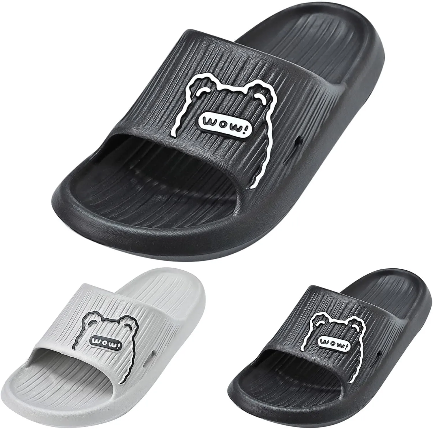 Mens Slippers Shower Shoes Women Bathroom Slippers Men Slides for Women Indoor Pool House Slides