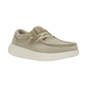 Men's Wally Comf Suede Stone Grey/Silver Birch Flexible Build