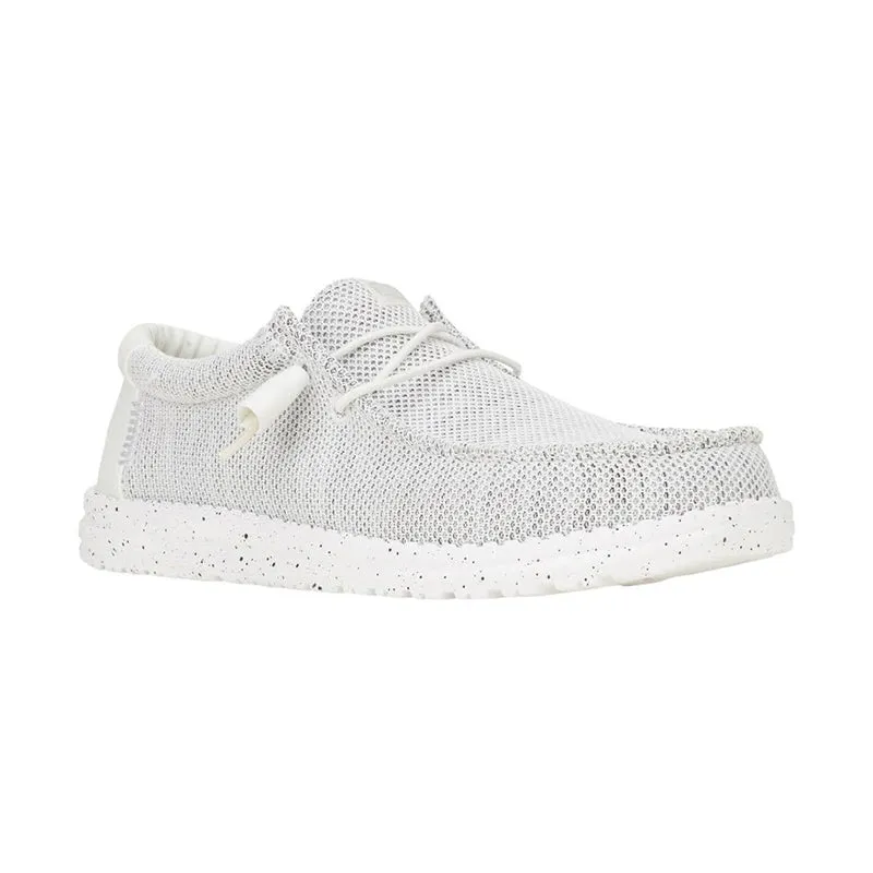 Men's Wally Stretch Sox Storm White Simple Style Slip Resistant Slip On
