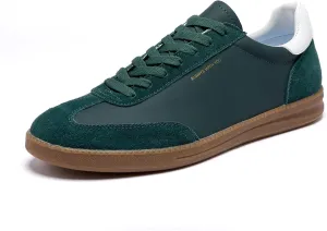 Men's Women's Fashion Sneakers Casual Leather Lace-up Sneakers Non-Slip Comfortable Casual Walking Shoes Breathable Non-Slip Running Tennis Outdoor Shoes