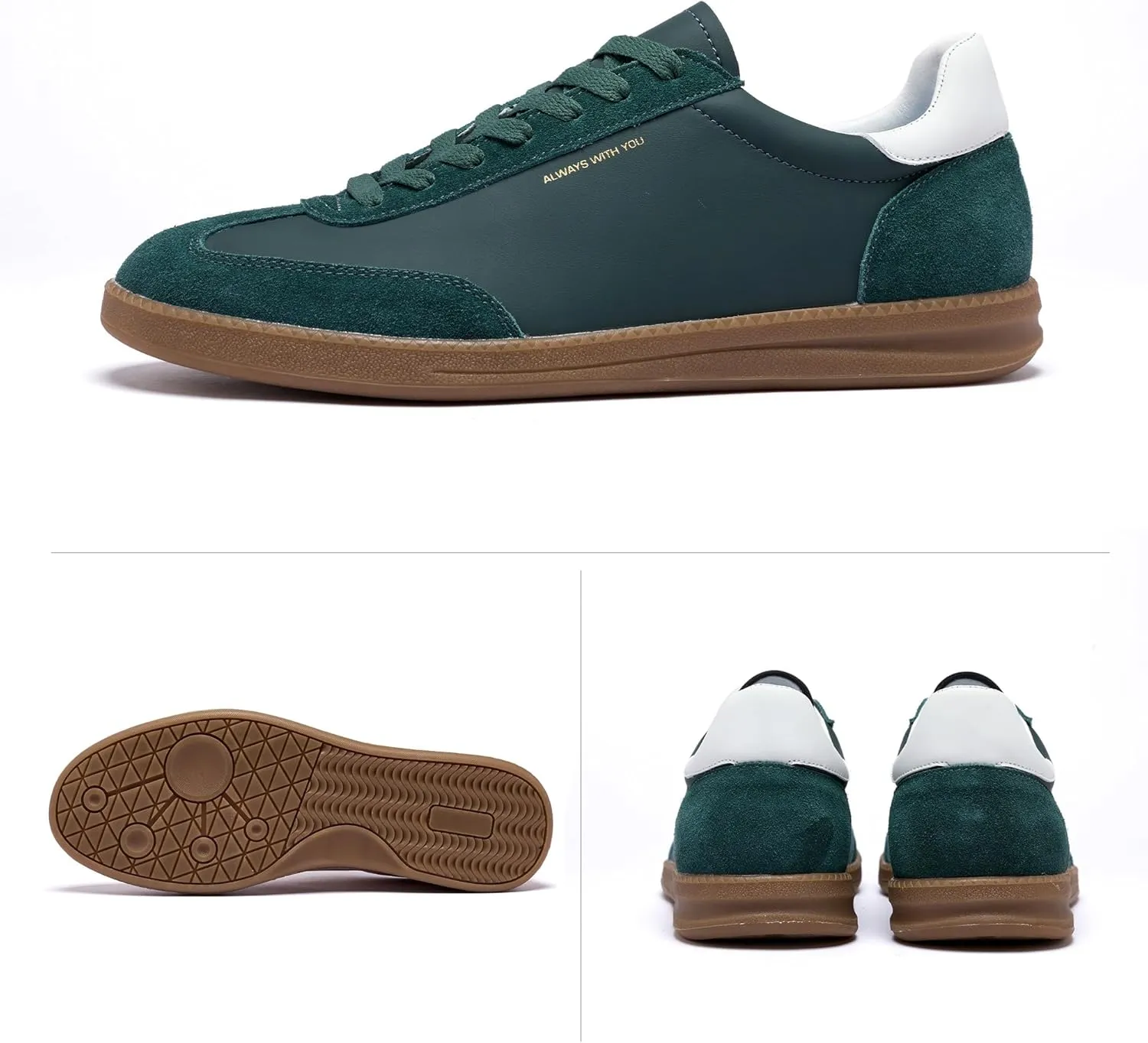 Men's Women's Fashion Sneakers Casual Leather Lace-up Sneakers Non-Slip Comfortable Casual Walking Shoes Breathable Non-Slip Running Tennis Outdoor Shoes