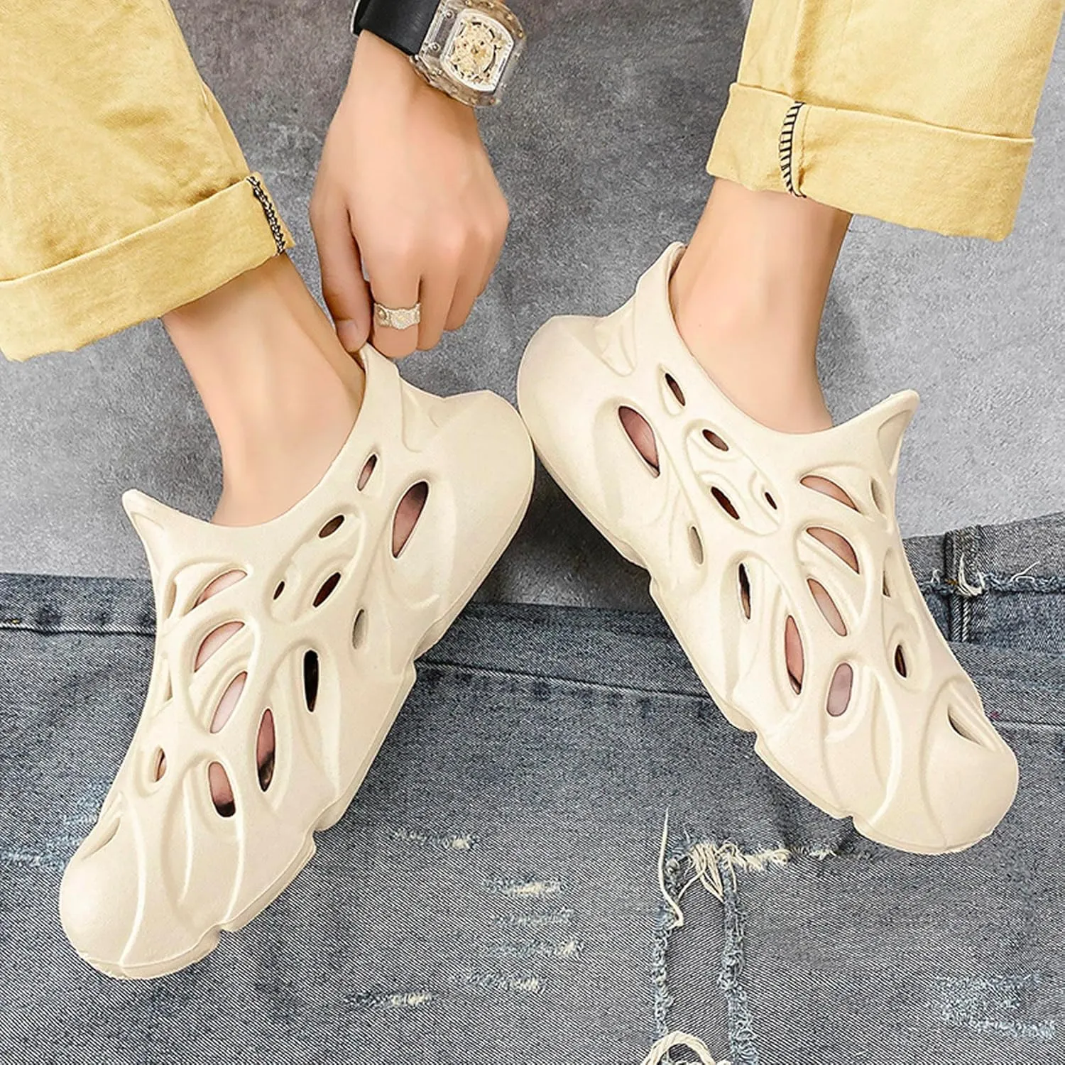 Men's Women's Summer Beach Water Shoes, Easy to Care Non Slip Breathable Sandals, Swimming Pool Sports Sandals, Outdoor Beach Sports Shoes