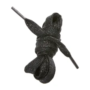 Metallic Black Shoelaces
