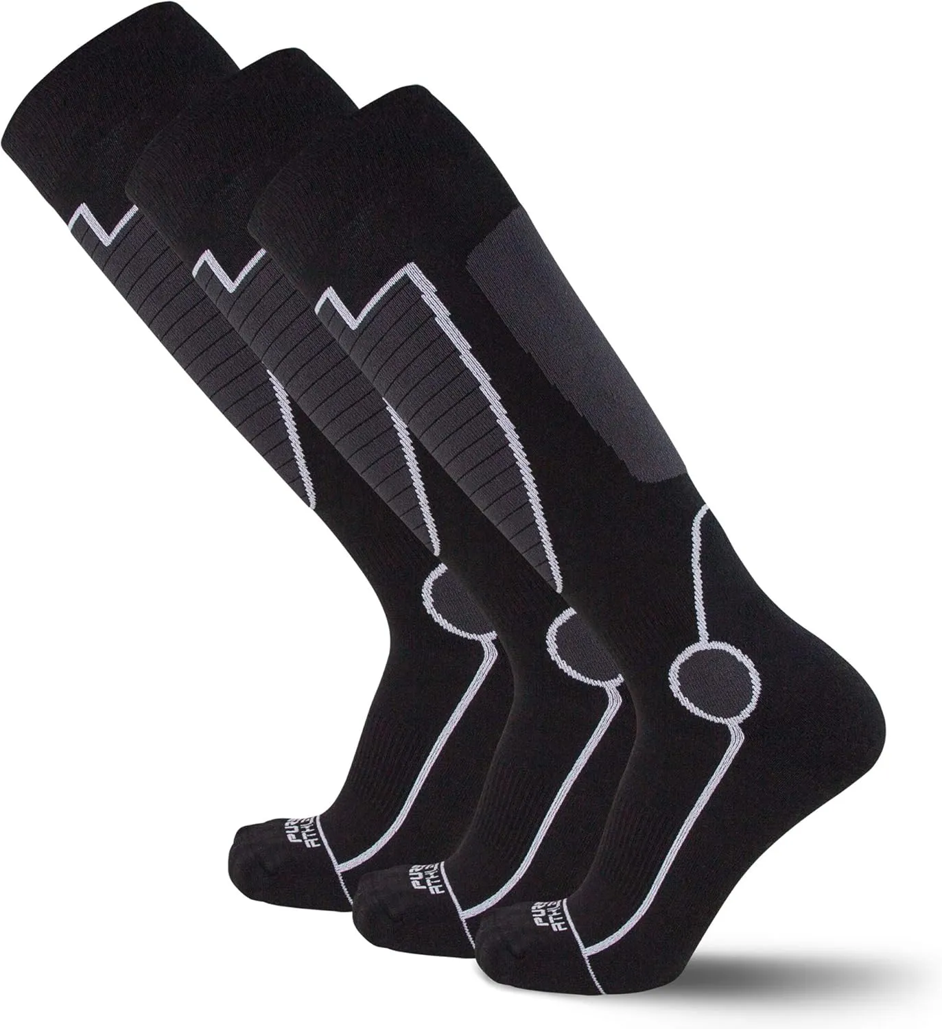 Midweight Ski Socks - Warmest Winter Thermal Socks for Men Women Skiing Snowboarding Hiking Hunting