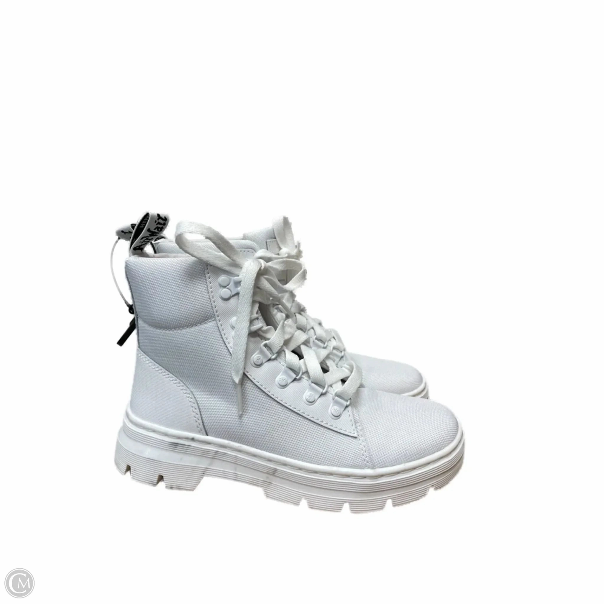 Slip Resistant Adventure Seeker Boots Ankle Flats By Dr Martens In White, Size: 7