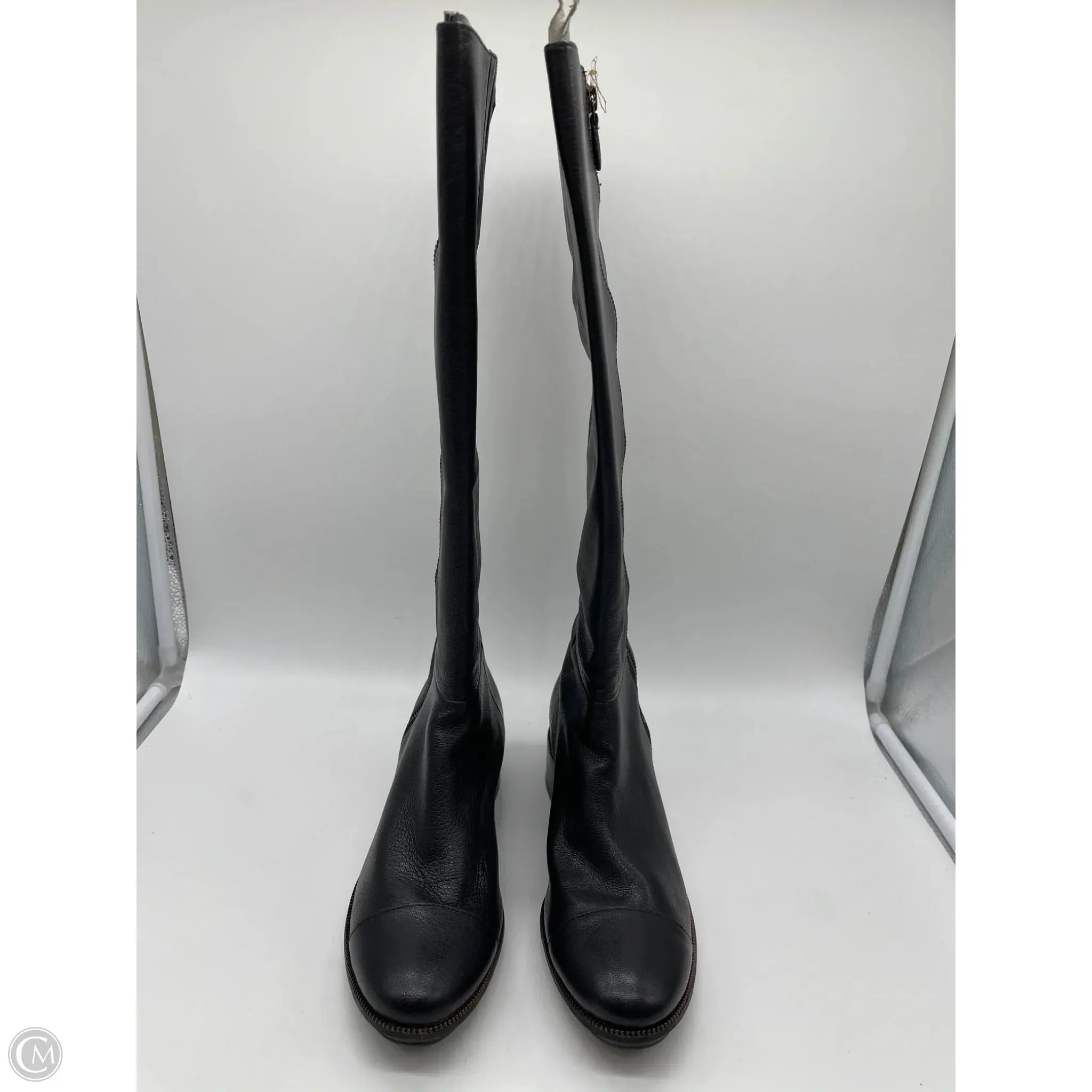 Cozy Fashion Luxe Touch Boots Knee Flats By Cole-haan In Black, Size: 9