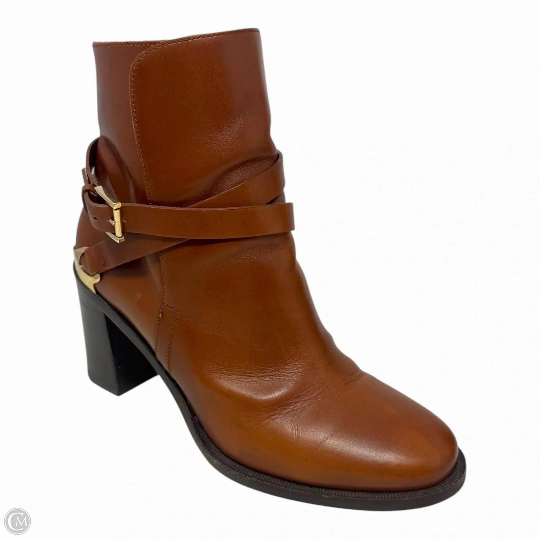 Waterproof Feature Lady Antique Boots Ankle Heels By Fratelli Rossetti In Brown, Size: 7