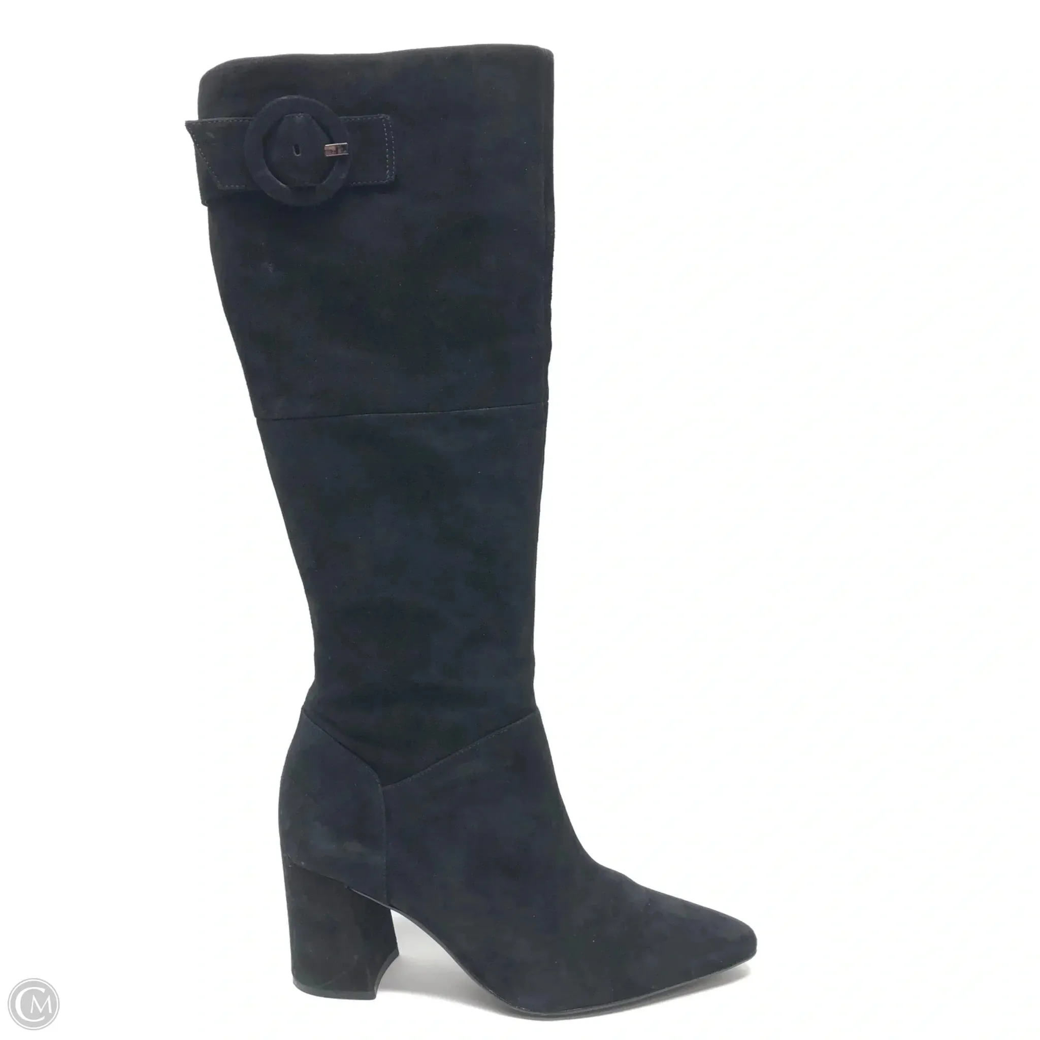 Spring Ready Soft Leather Boots Knee Heels By Naturalizer In Black, Size: 9