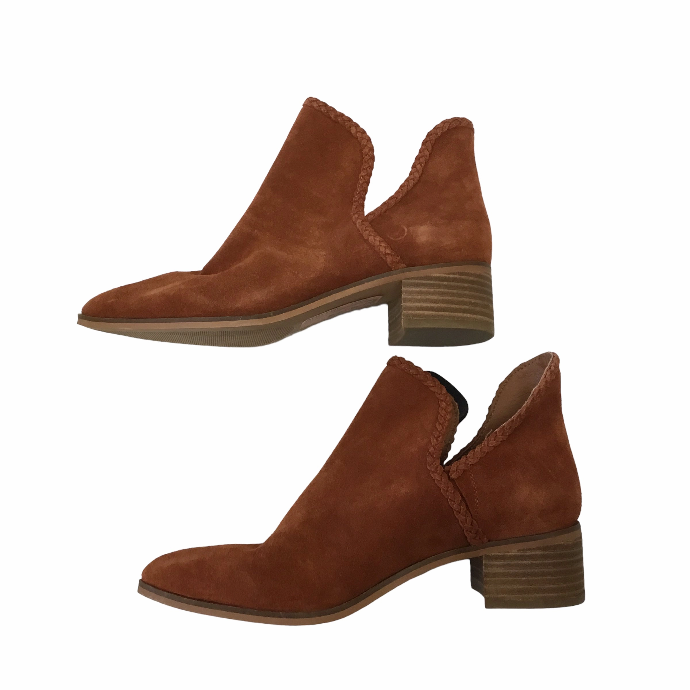 Boots Ankle Heels By Lucky Brand  Size: 9.5 Toe Protection Memory Foam Footbed