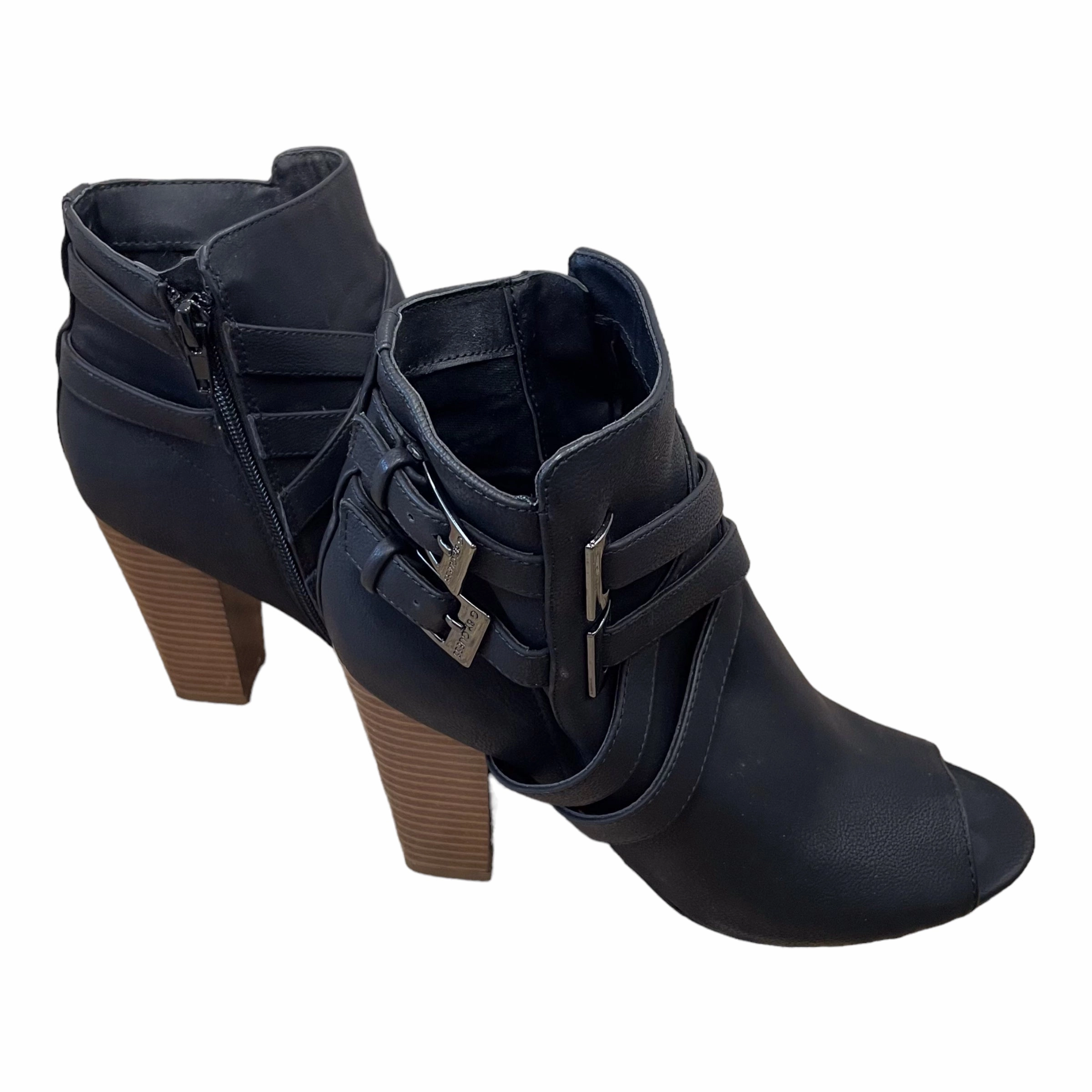 Boots Ankle Heels By Guess  Size: 8 Durable Shell All Day Worker Seamless Comfort Windy Weather