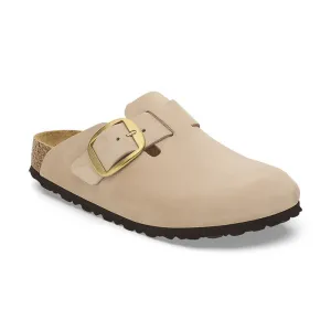 Multi Directional Flex Zones Summer Ready Women's Boston Big Buckle Narrow Sandcastle Nubuck