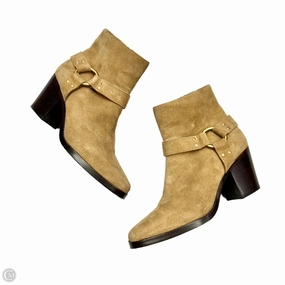 Neutral Build Boots Ankle Heels By Paige In Tan, Size: 6.5