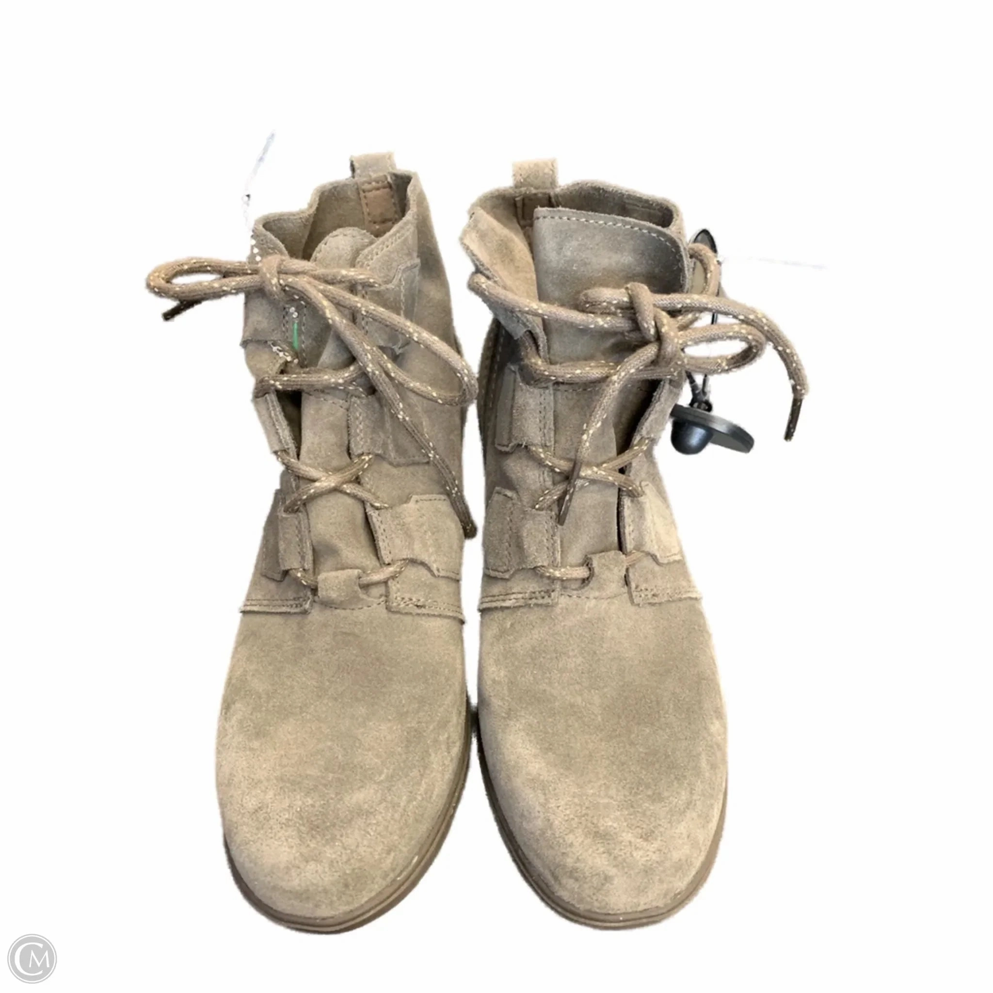 Durable Shell Urban Commute Boots Ankle Heels By Sorel In Taupe, Size: 8